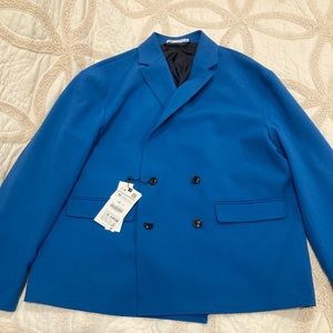 Beautiful Blue Zara Italian Style Suit Jacket